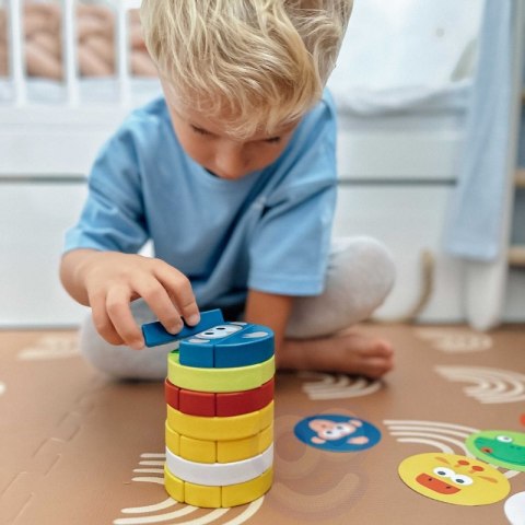 TOOKY TOY Gra Zręcznościowa Klocki Zwierzęta Certyfikat FSC TOOKY TOY Gra Zręcznościowa Klocki Zwierzęta Certyfikat FSC