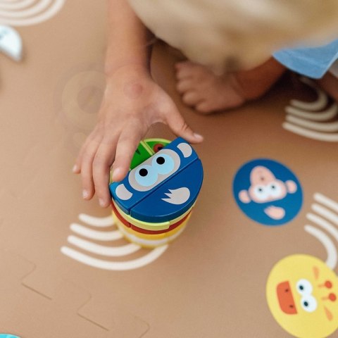 TOOKY TOY Gra Zręcznościowa Klocki Zwierzęta Certyfikat FSC TOOKY TOY Gra Zręcznościowa Klocki Zwierzęta Certyfikat FSC