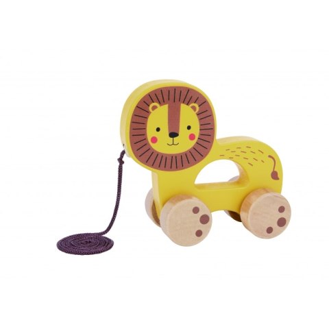 TOOKY TOY Lew do Ciągnięcia Drewniany TOOKY TOY Lew do Ciągnięcia Drewniany