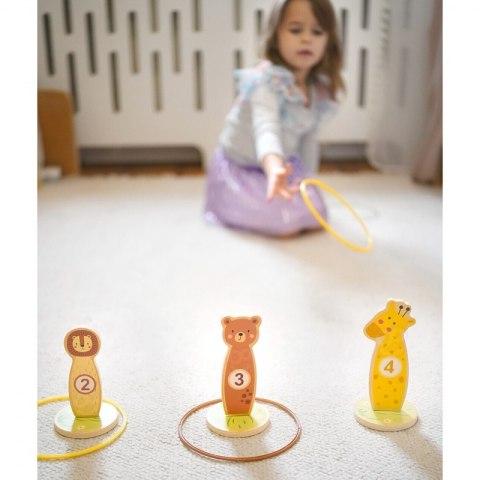 TOOKY TOY Rzut do Celu Drewniana Gra Zręcznościowa Obręcze 15 el. TOOKY TOY Rzut do Celu Drewniana Gra Zręcznościowa Obręcze 15 el.