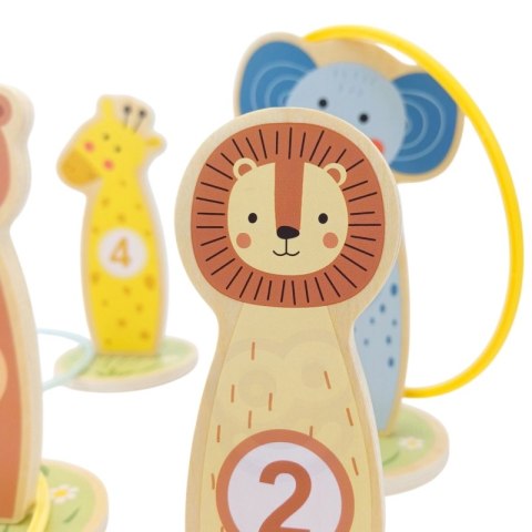TOOKY TOY Rzut do Celu Drewniana Gra Zręcznościowa Obręcze 15 el. TOOKY TOY Rzut do Celu Drewniana Gra Zręcznościowa Obręcze 15 el.