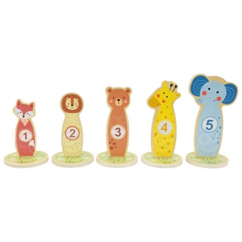 TOOKY TOY Rzut do Celu Drewniana Gra Zręcznościowa Obręcze 15 el. TOOKY TOY Rzut do Celu Drewniana Gra Zręcznościowa Obręcze 15 el.