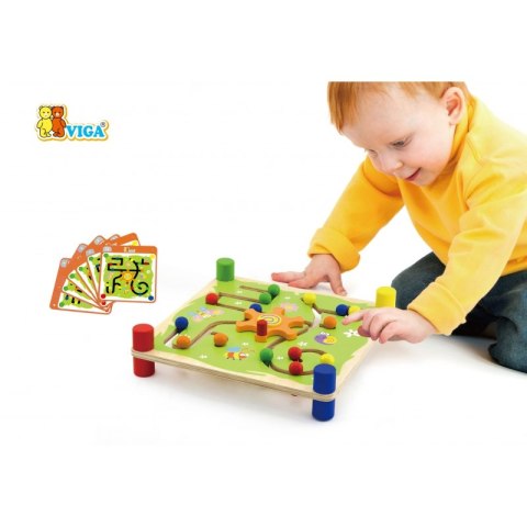 VIGA Drewniana Gra Edukacyjna Trop i Śledź Montessori VIGA Drewniana Gra Edukacyjna Trop i Śledź Montessori