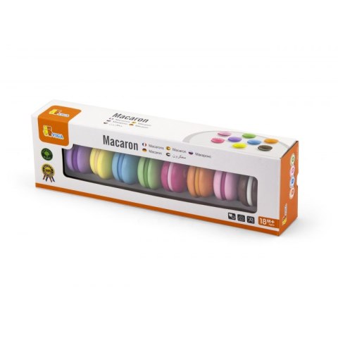 VIGA Drewniane Ciastka Kolorowe Ciasteczka Zestaw Makaroników 8 szt VIGA Drewniane Ciastka Kolorowe Ciasteczka Zestaw Makaroników 8 szt