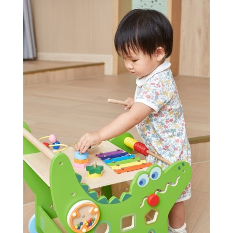 VIGA Drewniany Pchacz Edukacyjny Krokodylek 12w1 VIGA Drewniany Pchacz Edukacyjny Krokodylek 12w1