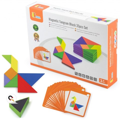 VIGA Tangram Drewniana Gra Logiczna Układanka Certyfikat FSC VIGA Tangram Drewniana Gra Logiczna Układanka Certyfikat FSC