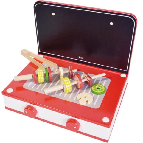 CLASSIC WORLD Drewniana Kuchnia 2w1 Grill + Kuchenka dla Dzieci 22el. CLASSIC WORLD Drewniana Kuchnia 2w1 Grill + Kuchenka dla Dzieci 22el.