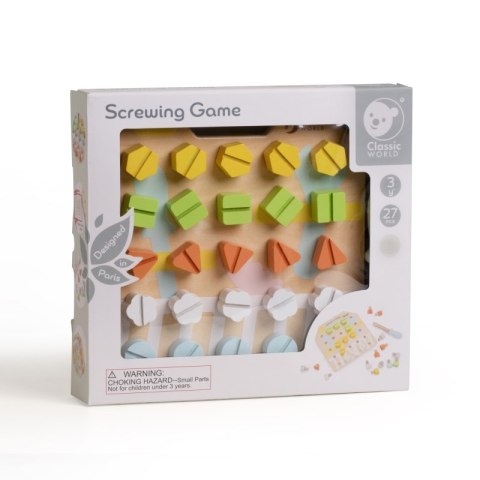 CLASSIC WORLD Wooden Manipulative Board Logic Puzzle CLASSIC WORLD Wooden Manipulative Board Logic Puzzle