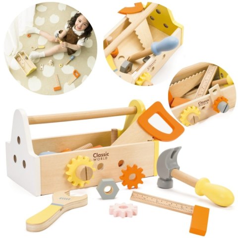 CLASSIC WORLD Wooden Tool Set Box 20 pcs. CLASSIC WORLD Wooden Tool Set Box 20 pcs.