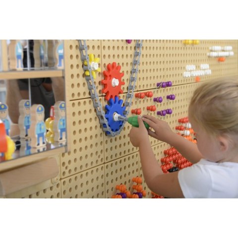 MASTERKIDZ Zestaw Narzędzia Z Wkrętarką 8 Elementów Do Tablicy Naukowo-Kreatywnej STEM MASTERKIDZ Zestaw Narzędzia Z Wkrętarką 8 Elementów Do Tablicy Naukowo-Kreatywnej STEM