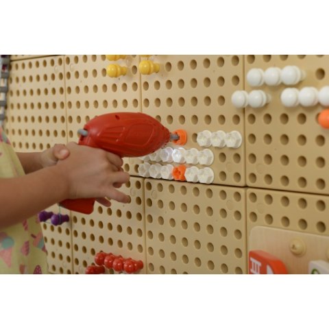 MASTERKIDZ Zestaw Narzędzia Z Wkrętarką 8 Elementów Do Tablicy Naukowo-Kreatywnej STEM MASTERKIDZ Zestaw Narzędzia Z Wkrętarką 8 Elementów Do Tablicy Naukowo-Kreatywnej STEM