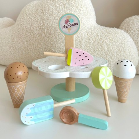 TOOKY TOY Drewniane Lody Magnetyczne na Stojaku TOOKY TOY Drewniane Lody Magnetyczne na Stojaku