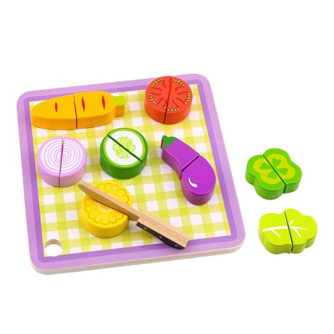 TOOKY TOY Drewniane Warzywa Deska Do Krojenia 20 el. TOOKY TOY Drewniane Warzywa Deska Do Krojenia 20 el.