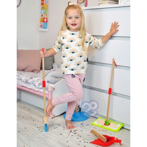 TOOKY TOY Drewniany Zestaw do Sprzątania dla Dzieci 6 el. TOOKY TOY Drewniany Zestaw do Sprzątania dla Dzieci 6 el.
