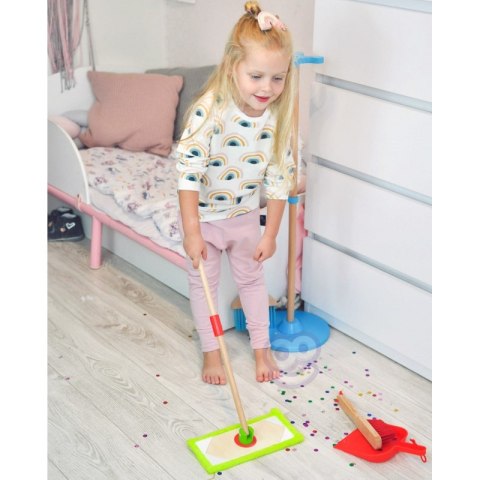 TOOKY TOY Drewniany Zestaw do Sprzątania dla Dzieci 6 el. TOOKY TOY Drewniany Zestaw do Sprzątania dla Dzieci 6 el.