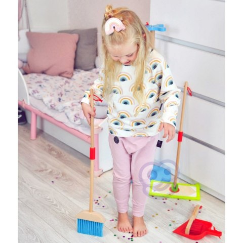 TOOKY TOY Drewniany Zestaw do Sprzątania dla Dzieci 6 el. TOOKY TOY Drewniany Zestaw do Sprzątania dla Dzieci 6 el.