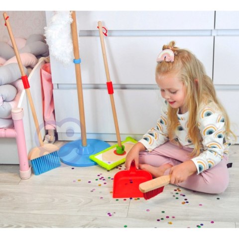 TOOKY TOY Drewniany Zestaw do Sprzątania dla Dzieci 6 el. TOOKY TOY Drewniany Zestaw do Sprzątania dla Dzieci 6 el.