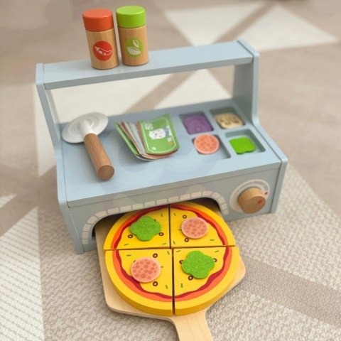 TOOKY TOY Pizzeria Drewniany Piec do Pizzy Akcesoria TOOKY TOY Pizzeria Drewniany Piec do Pizzy Akcesoria