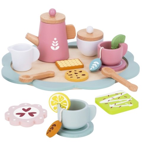 TOOKY TOY Popołudniowa Herbatka Drewniany Zestaw Serwis TOOKY TOY Popołudniowa Herbatka Drewniany Zestaw Serwis