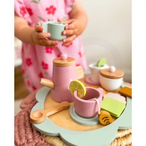TOOKY TOY Popołudniowa Herbatka Drewniany Zestaw Serwis TOOKY TOY Popołudniowa Herbatka Drewniany Zestaw Serwis