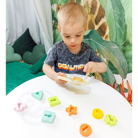 CLASSIC WORLD Drewniana Przeplatanka Klocki do Nawlekania Klucze i Drzwi MONTESSORI 11 el. CLASSIC WORLD Drewniana Przeplatanka Klocki do Nawlekania Klucze i Drzwi MONTESSORI 11 el.
