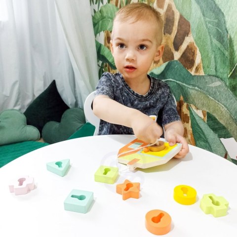 CLASSIC WORLD Drewniana Przeplatanka Klocki do Nawlekania Klucze i Drzwi MONTESSORI 11 el. CLASSIC WORLD Drewniana Przeplatanka Klocki do Nawlekania Klucze i Drzwi MONTESSORI 11 el.