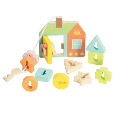 CLASSIC WORLD Drewniana Przeplatanka Klocki do Nawlekania Klucze i Drzwi MONTESSORI 11 el. CLASSIC WORLD Drewniana Przeplatanka Klocki do Nawlekania Klucze i Drzwi MONTESSORI 11 el.
