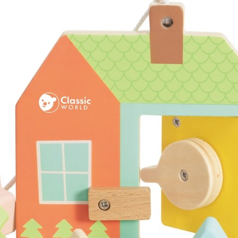 CLASSIC WORLD Drewniana Przeplatanka Klocki do Nawlekania Klucze i Drzwi MONTESSORI 11 el. CLASSIC WORLD Drewniana Przeplatanka Klocki do Nawlekania Klucze i Drzwi MONTESSORI 11 el.