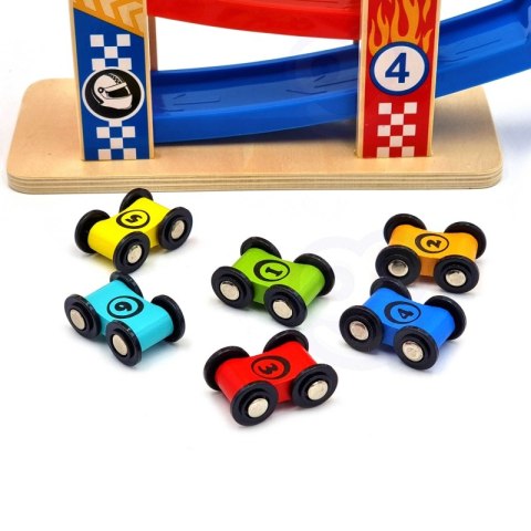 TOOKY TOY Kolorowa Zjeżdżalnia Tor Dla Samochodów TOOKY TOY Kolorowa Zjeżdżalnia Tor Dla Samochodów