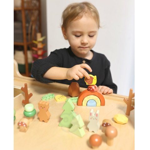 TOOKY TOY Zestaw Leśny Układanka w Stosy Klocki Figurki TOOKY TOY Zestaw Leśny Układanka w Stosy Klocki Figurki