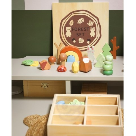 TOOKY TOY Zestaw Leśny Układanka w Stosy Klocki Figurki TOOKY TOY Zestaw Leśny Układanka w Stosy Klocki Figurki
