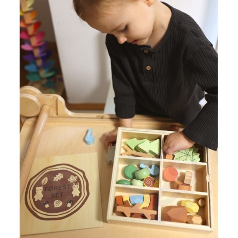 TOOKY TOY Zestaw Leśny Układanka w Stosy Klocki Figurki TOOKY TOY Zestaw Leśny Układanka w Stosy Klocki Figurki
