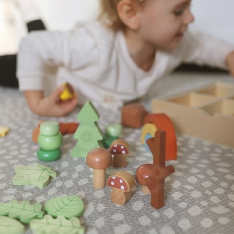 TOOKY TOY Zestaw Leśny Układanka w Stosy Klocki Figurki TOOKY TOY Zestaw Leśny Układanka w Stosy Klocki Figurki