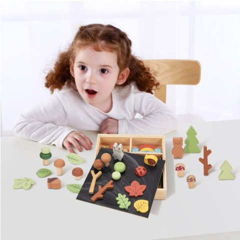 TOOKY TOY Zestaw Leśny Układanka w Stosy Klocki Figurki TOOKY TOY Zestaw Leśny Układanka w Stosy Klocki Figurki