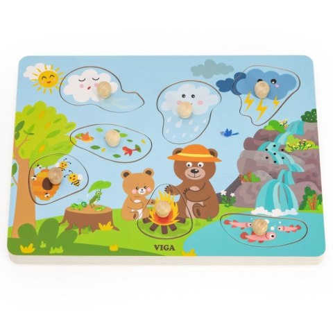 VIGA Puzzle Dźwiękowe Odkrywamy Naturę VIGA Puzzle Dźwiękowe Odkrywamy Naturę