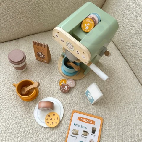 WOOPIE GREEN Drewniany Ekspres do Kawy 25 el Cukiernia Barista WOOPIE GREEN Drewniany Ekspres do Kawy 25 el Cukiernia Barista