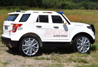 MEGA POLICJA Z MEGAFONEM I RADIEM, MIĘKKIE KOŁA/9935