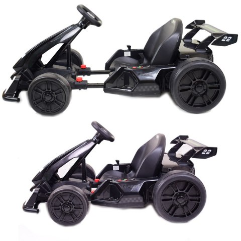 SZYBKI DRIFTUJĄCY GOKART NA AKUMULATOR 24 V, REGULOWANA RAMA/AHL007 SZYBKI DRIFTUJĄCY GOKART NA AKUMULATOR 24 V, REGULOWANA RAMA/AHL007