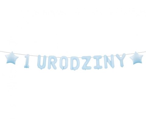 Girlanda papierowa "1 URODZINY" niebieska 1,5 m. BF-BURN Girlanda papierowa "1 URODZINY" niebieska 1,5 m. BF-BURN