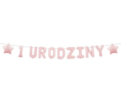 Girlanda papierowa "1 URODZINY" różowa 1,5 m. BF-BURR Girlanda papierowa "1 URODZINY" różowa 1,5 m. BF-BURR