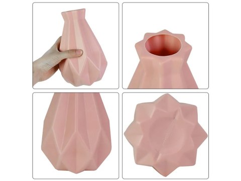 Wazon plastikowy na kwiaty nietłukący skandynawski nowoczesny 20cm flakon Wazon plastikowy na kwiaty nietłukący skandynawski nowoczesny 20cm flakon