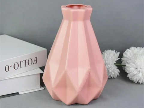 Wazon plastikowy na kwiaty nietłukący skandynawski nowoczesny 20cm flakon Wazon plastikowy na kwiaty nietłukący skandynawski nowoczesny 20cm flakon