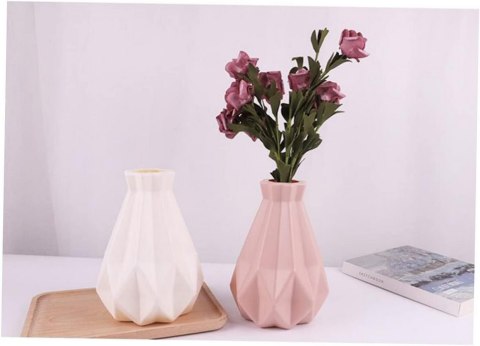 Wazon plastikowy na kwiaty nietłukący skandynawski nowoczesny 20cm flakon Wazon plastikowy na kwiaty nietłukący skandynawski nowoczesny 20cm flakon