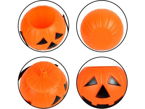 Wiaderko halloween pojemnik dynia na cukierki duże kociołek na słodycze 26145