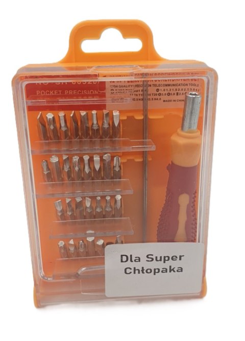 Zestaw precyzyjnych śrubokrętów 32 w 1 torx wkrętaki dla Super Chłopaka Zestaw precyzyjnych śrubokrętów 32 w 1 torx wkrętaki dla Super Chłopaka