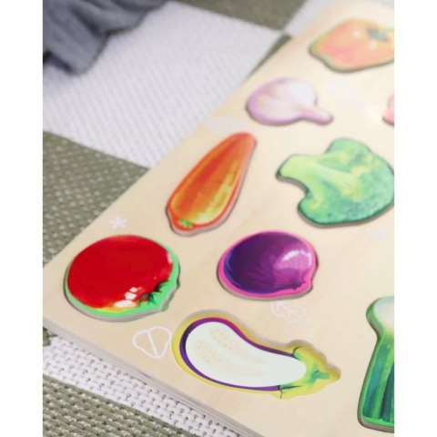 Drewniana Układanka Montessori Warzyw Drewniana Układanka Montessori Warzyw