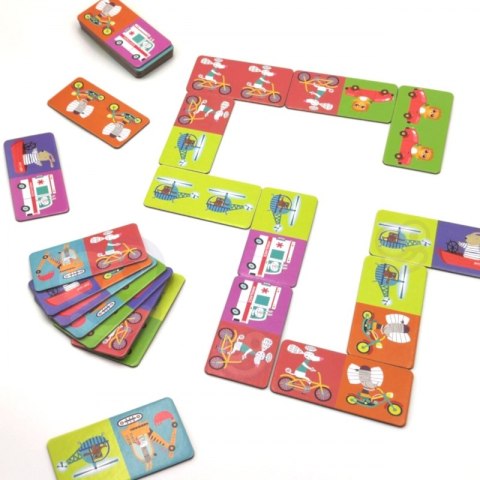 WOOPIE Gra Edukacyjna Transport Zwierzęta Puzzle Domino Montessori WOOPIE Gra Edukacyjna Transport Zwierzęta Puzzle Domino Montessori