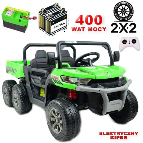 BUGGY 6 KOŁOWY DLA 2 DZIECI, ELEKTRYCZNA WYWROTKA, MIĘKKIE KOŁA, MIĘKKIE SIEDZENIE, 400 WAT/XMX623B BUGGY 6 KOŁOWY DLA 2 DZIECI, ELEKTRYCZNA WYWROTKA, MIĘKKIE KOŁA, MIĘKKIE SIEDZENIE, 400 WAT/XMX623B