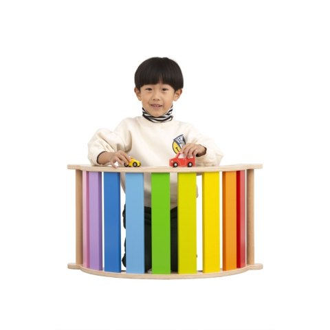 VIGA Drewniany Bujak Mostek 2w1 Huśtawka Montessori Tęczowa VIGA Drewniany Bujak Mostek 2w1 Huśtawka Montessori Tęczowa