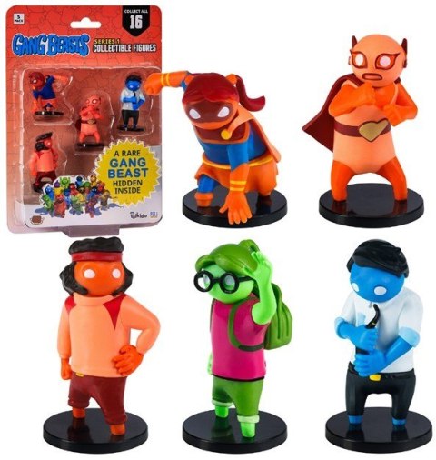 Gang Beasts Zestaw Figurek S1 5pak 6cm GB2040C Gang Beasts Zestaw Figurek S1 5pak 6cm GB2040C